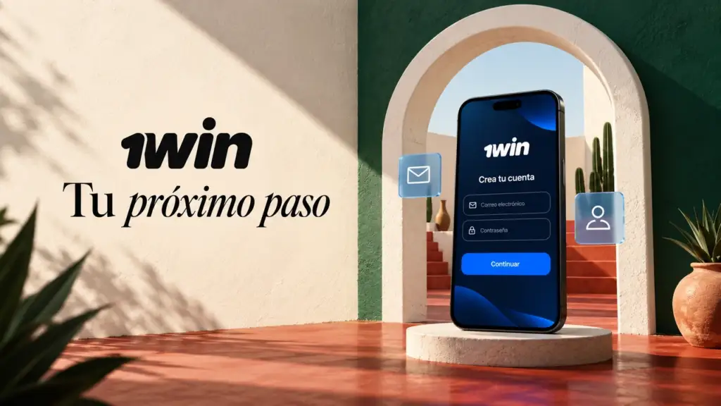 Ilustración de registro de 1win para México