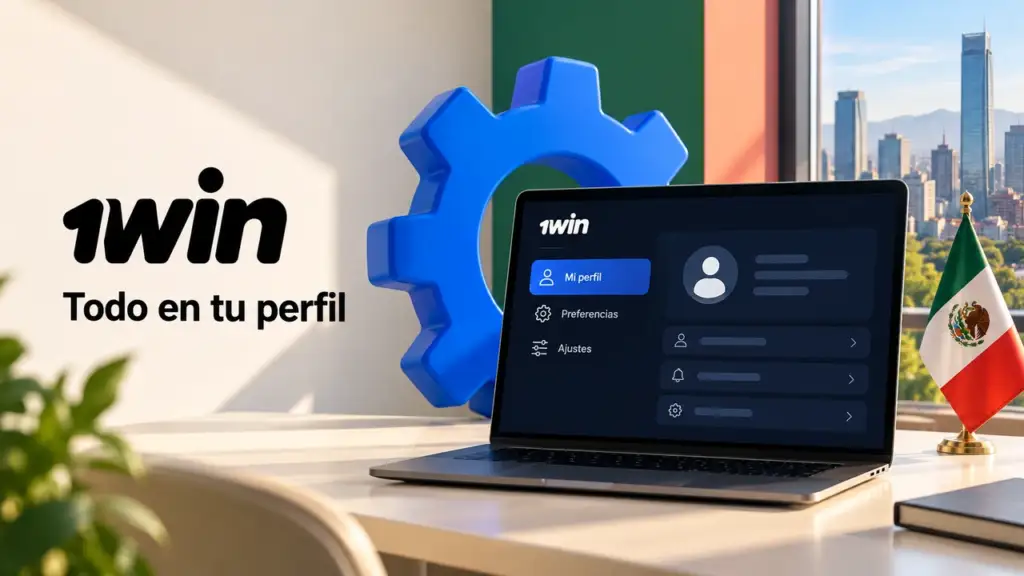 Ilustración de aplicación y acceso móvil de 1win para México