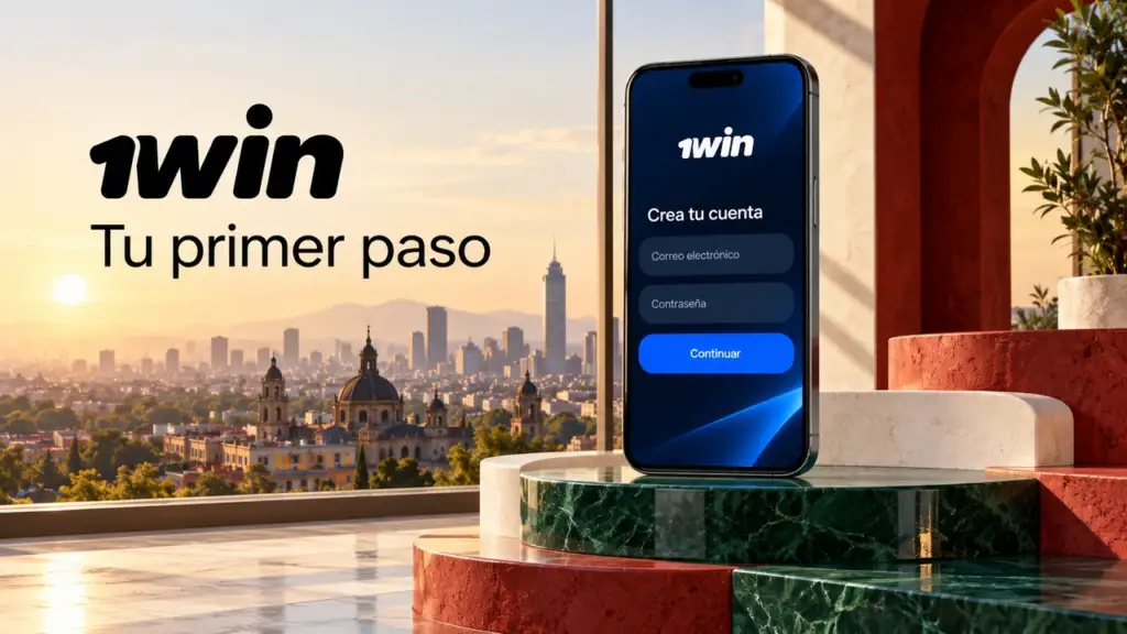 Ilustración de registro de 1win para México