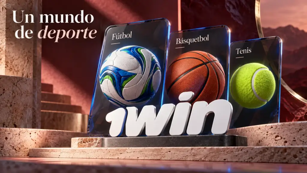 Ilustración de deportes de 1win para México
